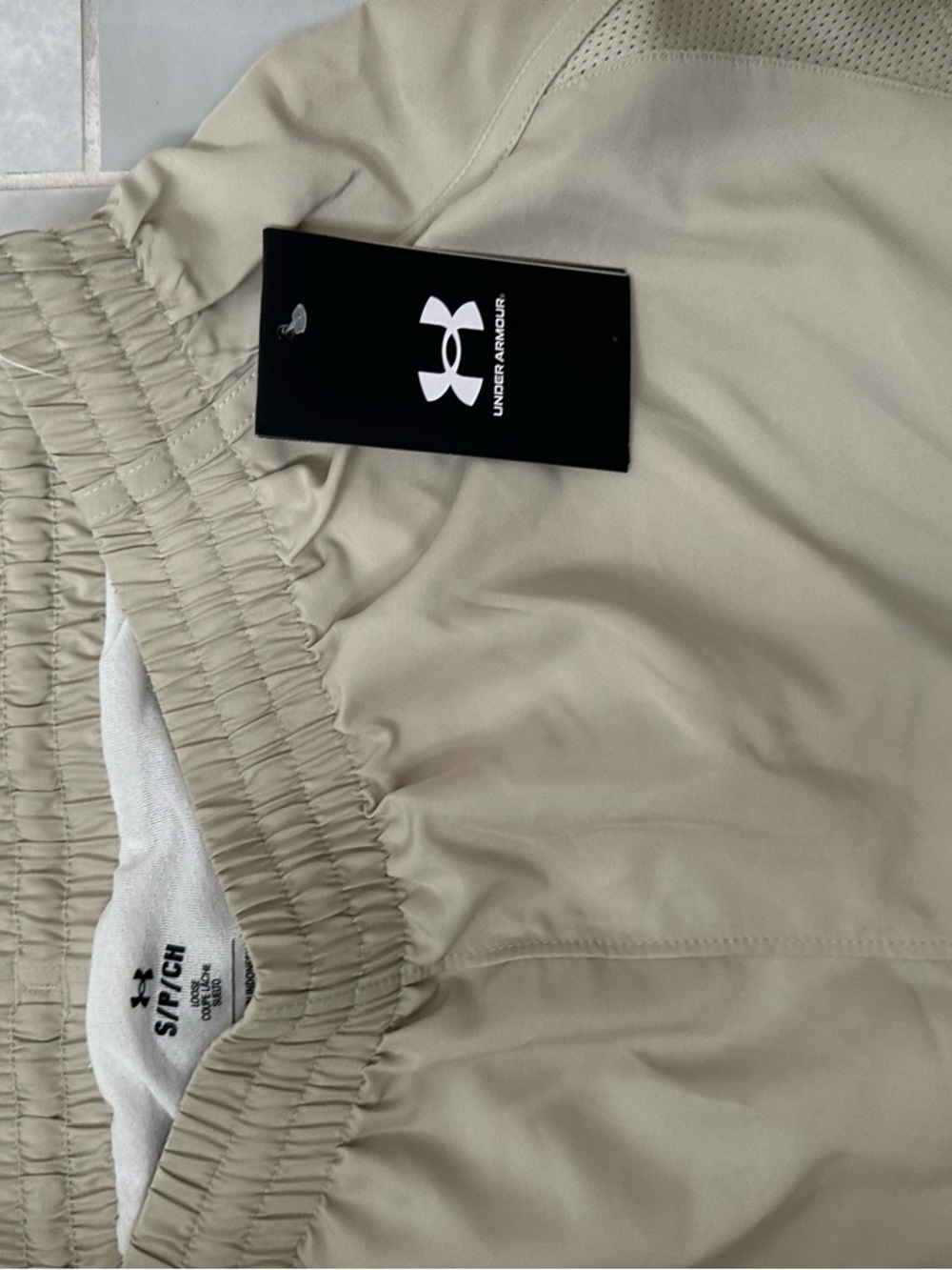 Under Armour Women's Athletic Shorts in Light Beige - Picture 4 of 7